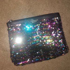 Victoria Secret sequin Makeup/Bathroom Bag